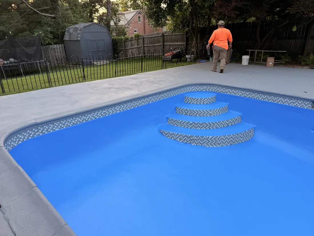 Pool resurface & refinish — after